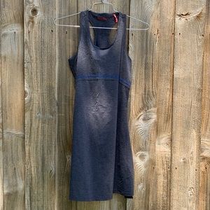 Alp-n-Rock Short Embroidered Dress - Dark Heather Blue
